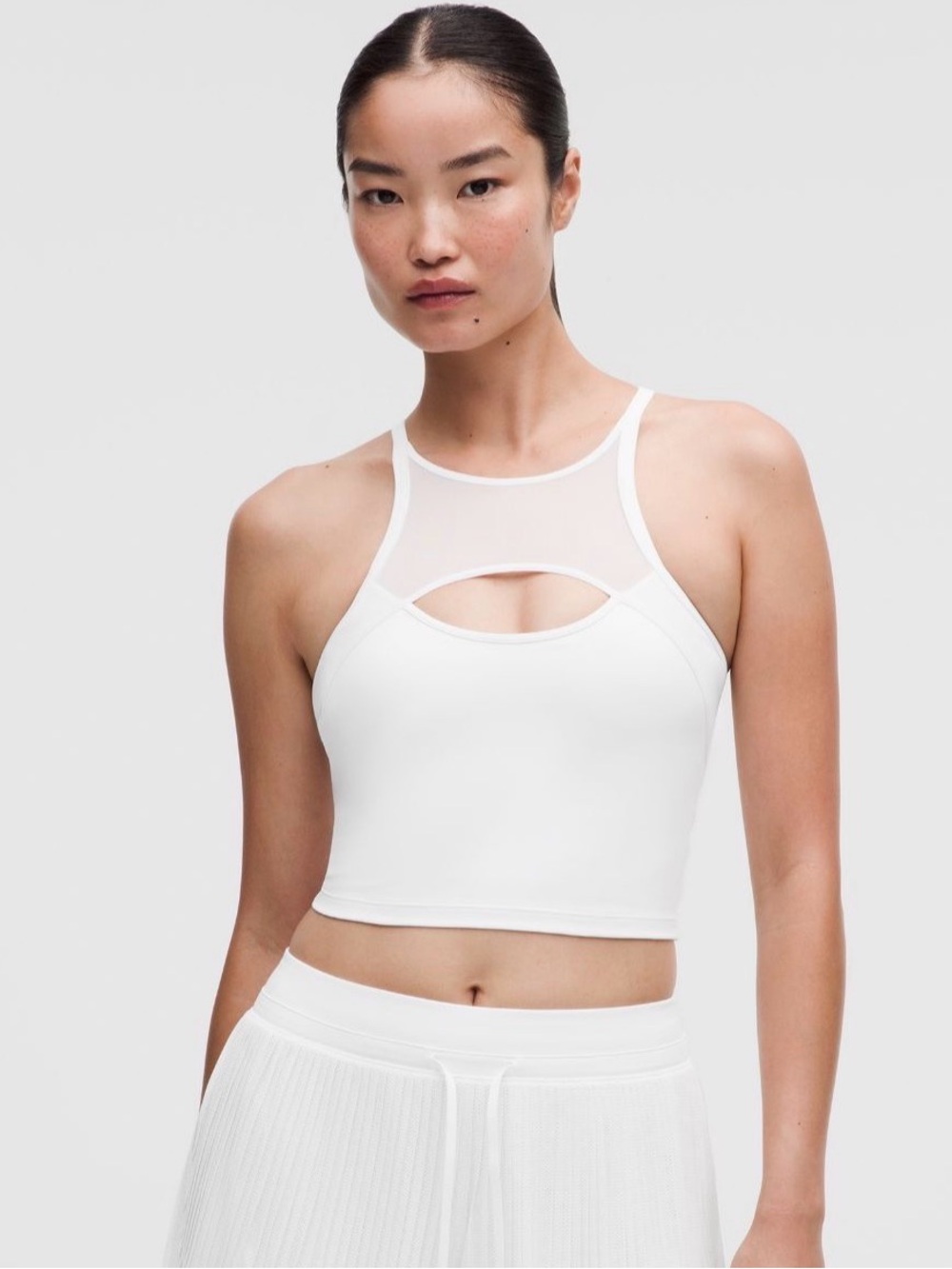 NWT Lululemon Ace Advantage Mesh Panel Tennis Tank White XL